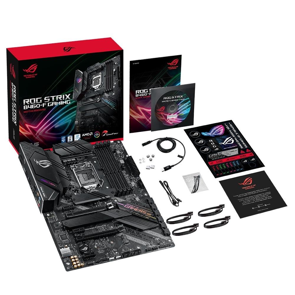 Placa Mãe Asus ROG Strix B460-F Gaming, Intel LGA 1200, ATX, DDR4