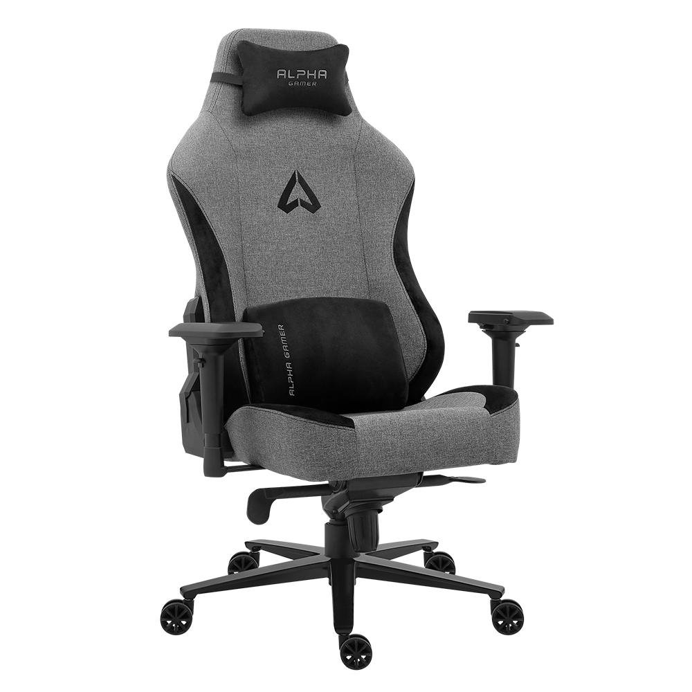 Cadeira Gamer Alpha Gamer Nebula XL Fabric, Até 150 kg, Apoio de Braço 4D, Reclinável, Cinza - AGNEBULAXL