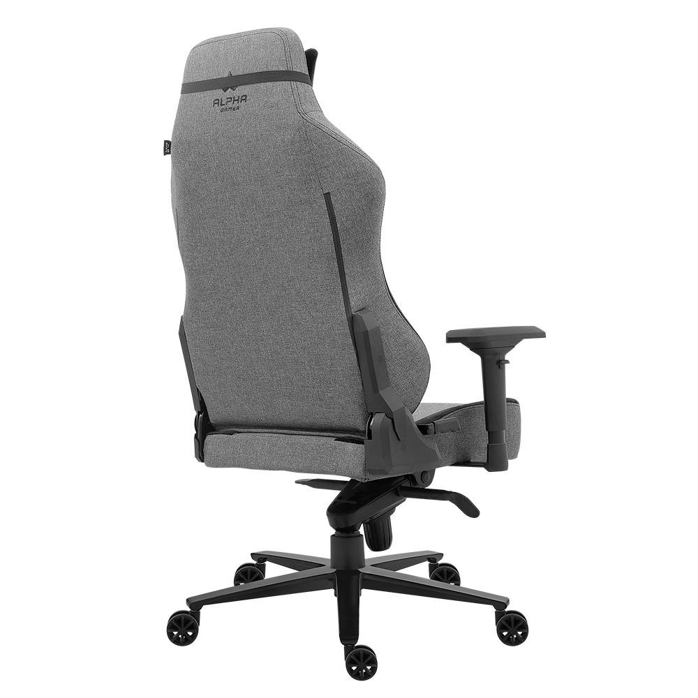 Cadeira Gamer Alpha Gamer Nebula XL Fabric, Até 150 kg, Apoio de Braço 4D, Reclinável, Cinza - AGNEBULAXL