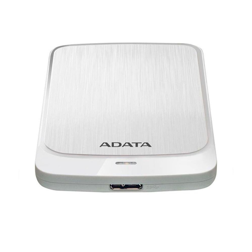 HD Externo 2TB Adata HV320 Ultra Slim, USB 3.2, Branco - AHV320