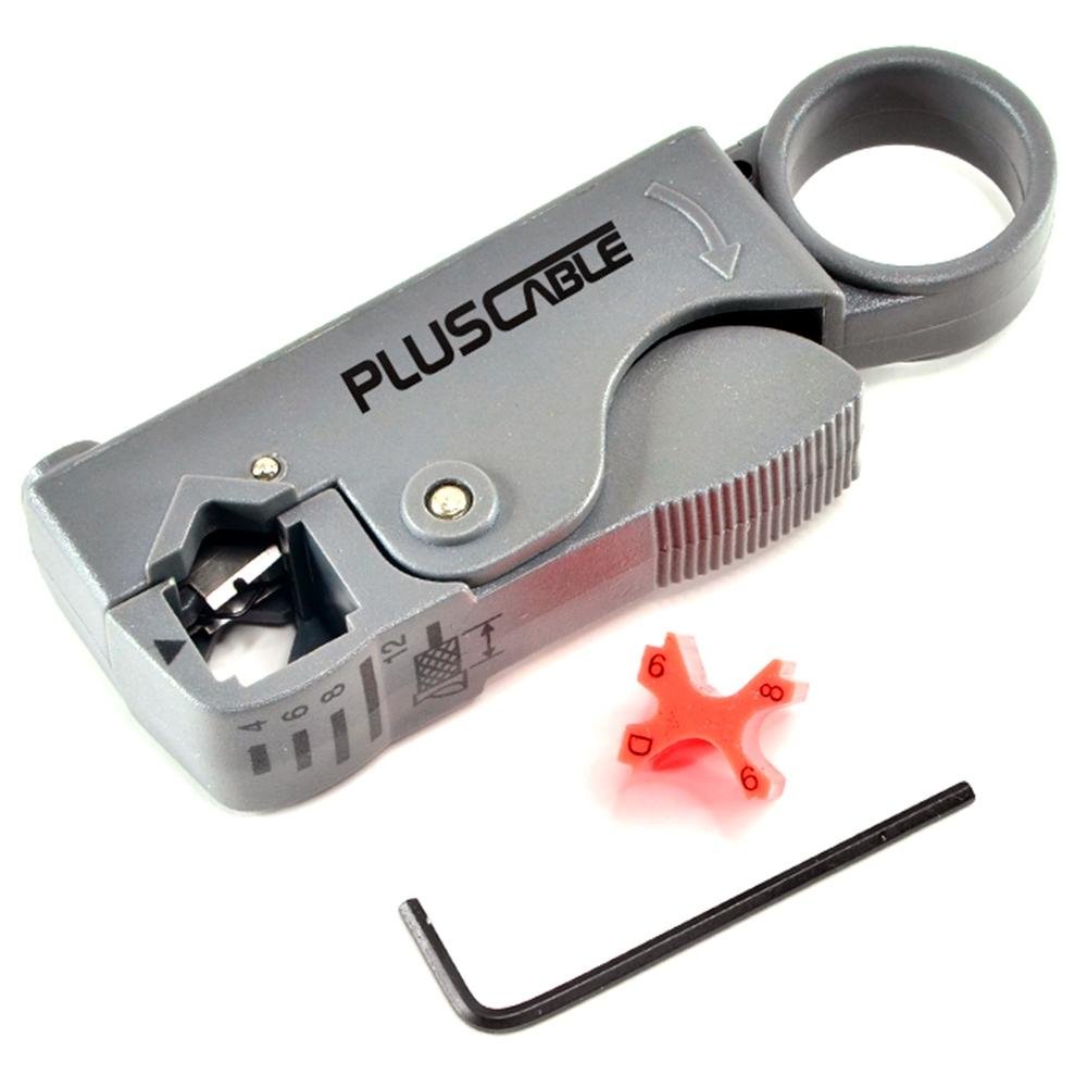 Alicate de Decapar Cabo Coaxial, PLUSCABLE LT-S20 - Imagem 2