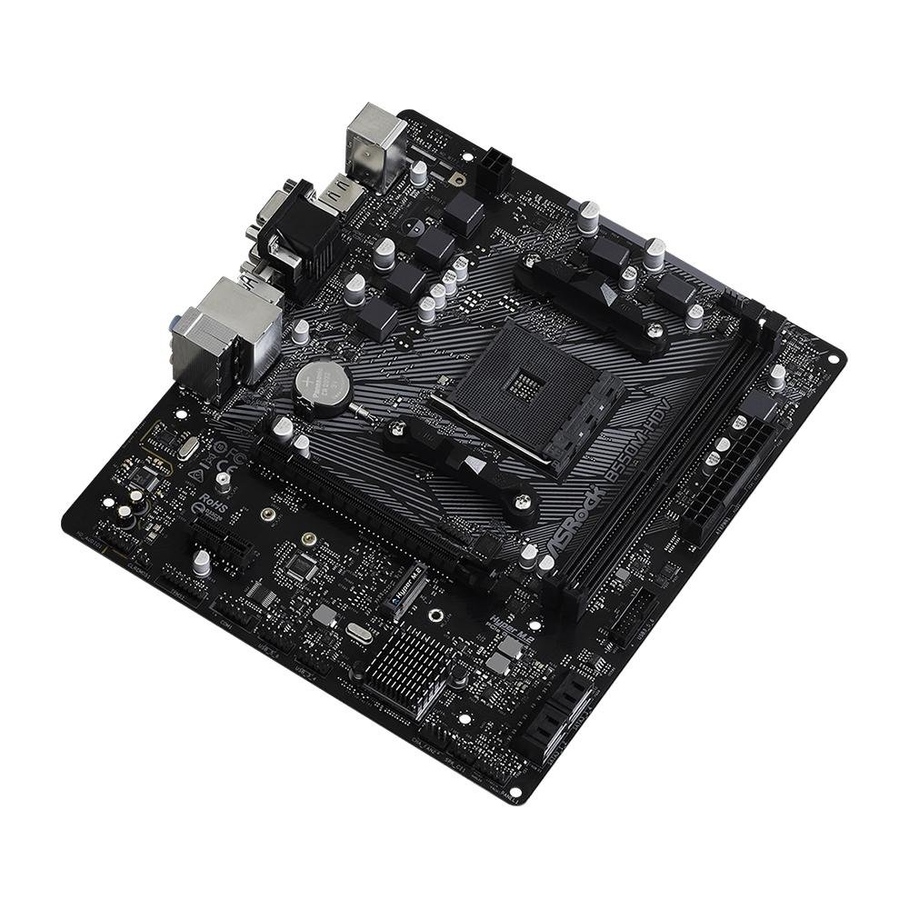 ASRock B550M-HDV マザーボード Placa Mãe ASRock B550M-HDV, AMD AM4, Micro ATX, DDR4 | KaBuM!
