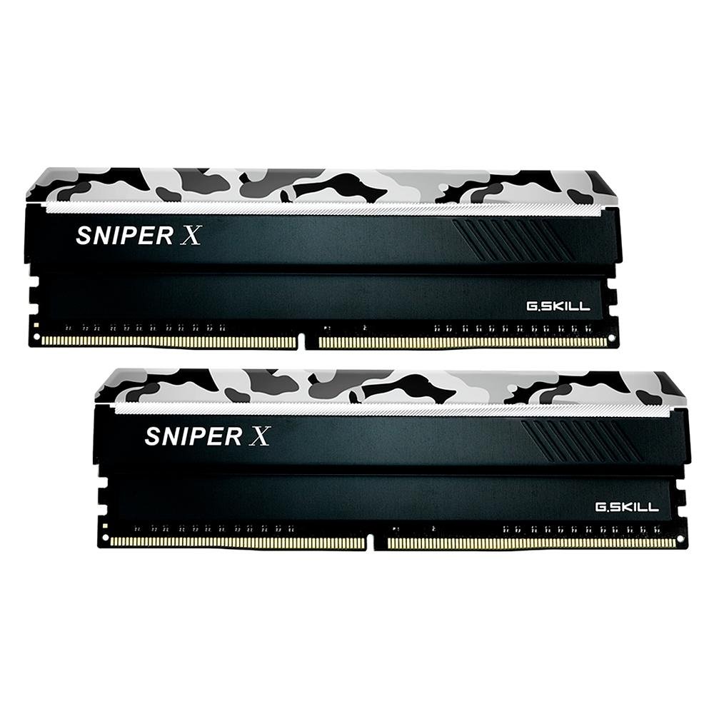 メモリー G.SKILL SNIPER X 16GB (2x8GB) DDR4 Memória G.Skill Sniper X, 16GB (2x8GB), 2400MHz, DDR4, CL17, Urban