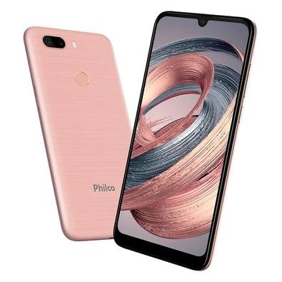Smartphone Philco Hit Max, 128GB, 12MP, Tela 6´, Rose Gold + Capa protetora  - PCS02RG