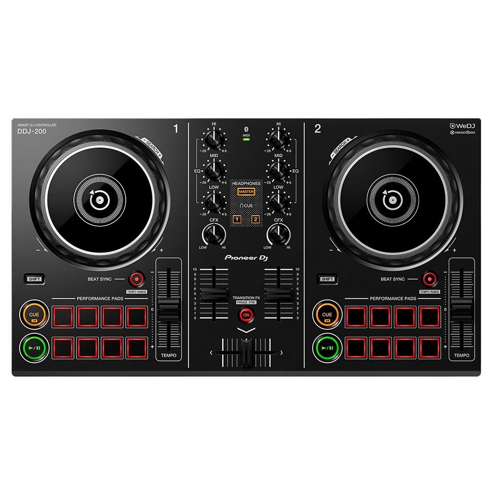 Controladora Pioneer, Portátil, Bluetooth - DDJ 200 | KaBuM!