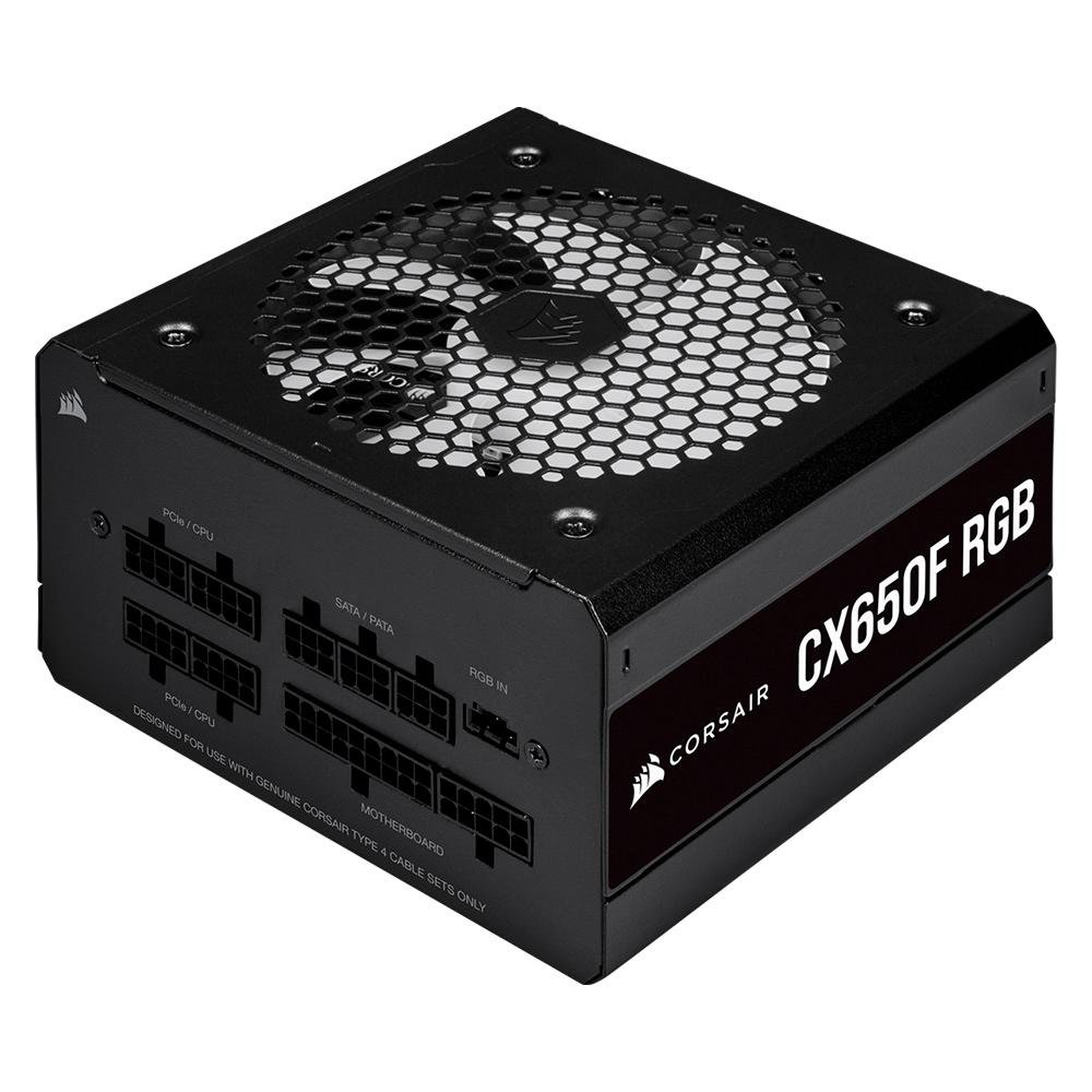 Fonte Corsair CX650F, 650W, 80 Plus Bronze| KaBuM!