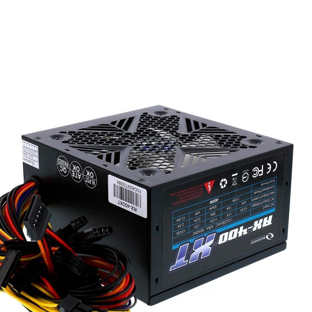 Fonte Raidmax XT, 400W, Preto - RX-400XT Fonte Raidmax XT, 400W, Preto - RX-400XT