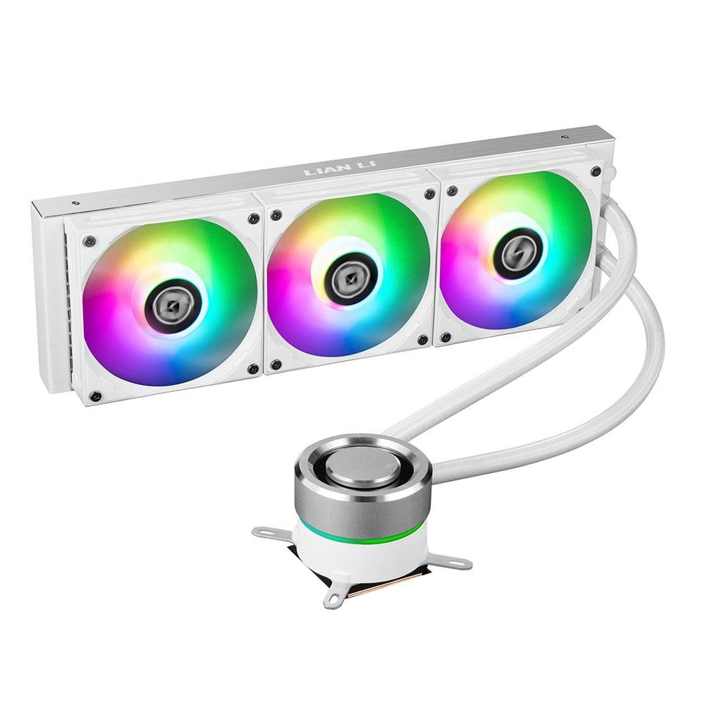 GALAHAD AIO 360 RGB ホワイト Water Cooler Lian Li, Galahad, RGB, 360mm, Branco - GA-360A WHITE