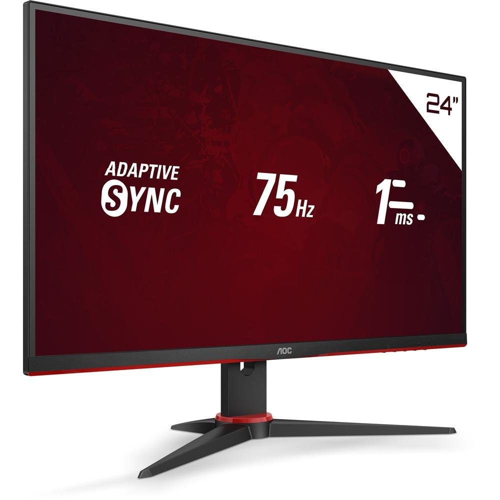 Monitor Gamer AOC 23.8´, HDMI, IPS, 1ms | KaBuM!