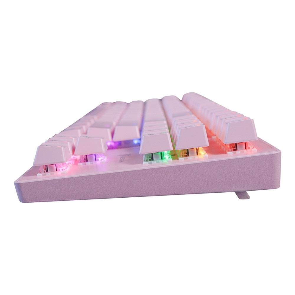 Teclado Gamer Oex Game Wolf, ABNT2, Pink - TC 605 | KaBuM!