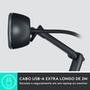 Webcam HD Logitech C505 com Microfone Embutido de Longo Alcance e 3 MP para Chamadas e Gravações em Vídeo Widescreen - 960-001363