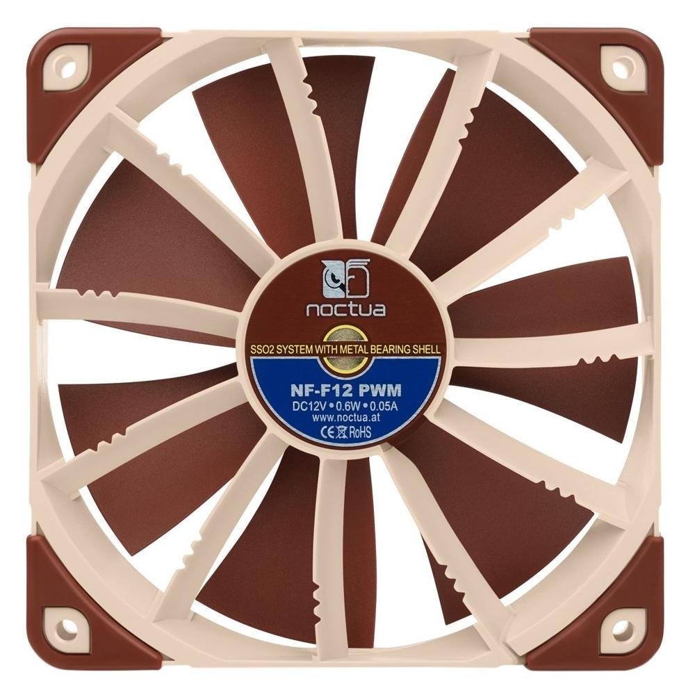 Ventoinha Noctua, 120mm, Marrom - NF-F12-PWM Ventoinha Noctua, 120mm, Marrom - NF-F12-PWM