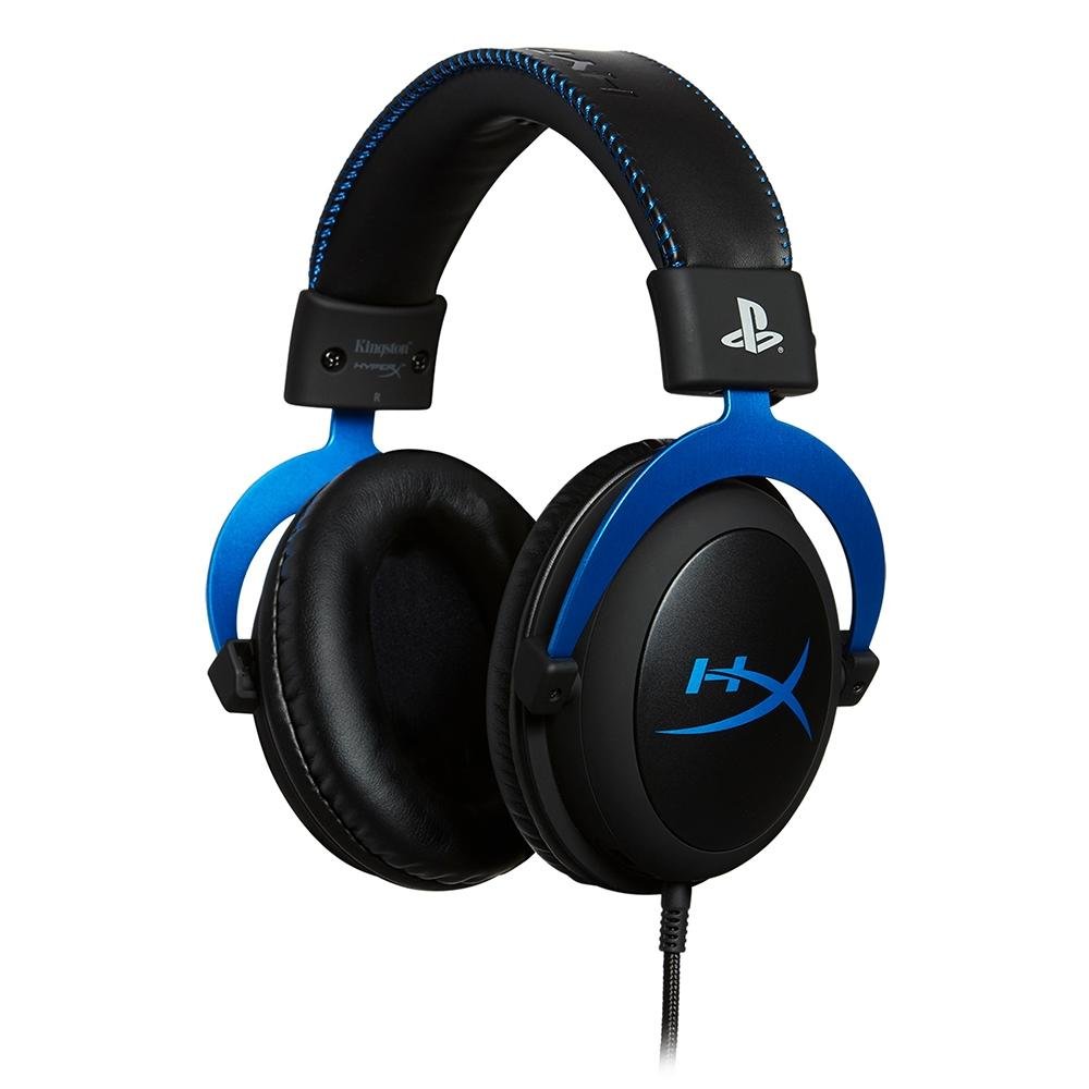 Headset Gamer HyperX Cloud Blue PS4, Conexão 3.5mm, Driver 53mm, Cancelamento de Ruído, Preto/Azul - 4P5H9AA#ABL Headset Gamer HyperX Cloud Blue PS4, Conexão 3.5mm, Driver 53mm, Cancelamento de Ruído, Preto/Azul - 4P5H9AA#ABL