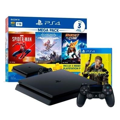 Console Playstation 4 SSD 1TB + Jogo God of War Ragnarok Mídia Física