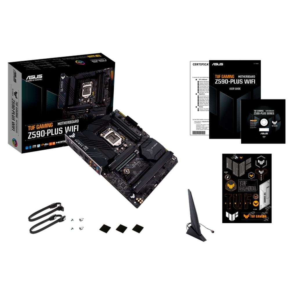 Placa Mãe Asus TUF Gaming Z590-PLUS Wi-Fi, Intel Z590 LGA1200