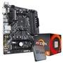 Kit Processador AMD Ryzen 5 1600, Cache 19MB, 3.2GHz + Placa-Mãe Gigabyte B450M DS3H, AMD, mATX, DDR4