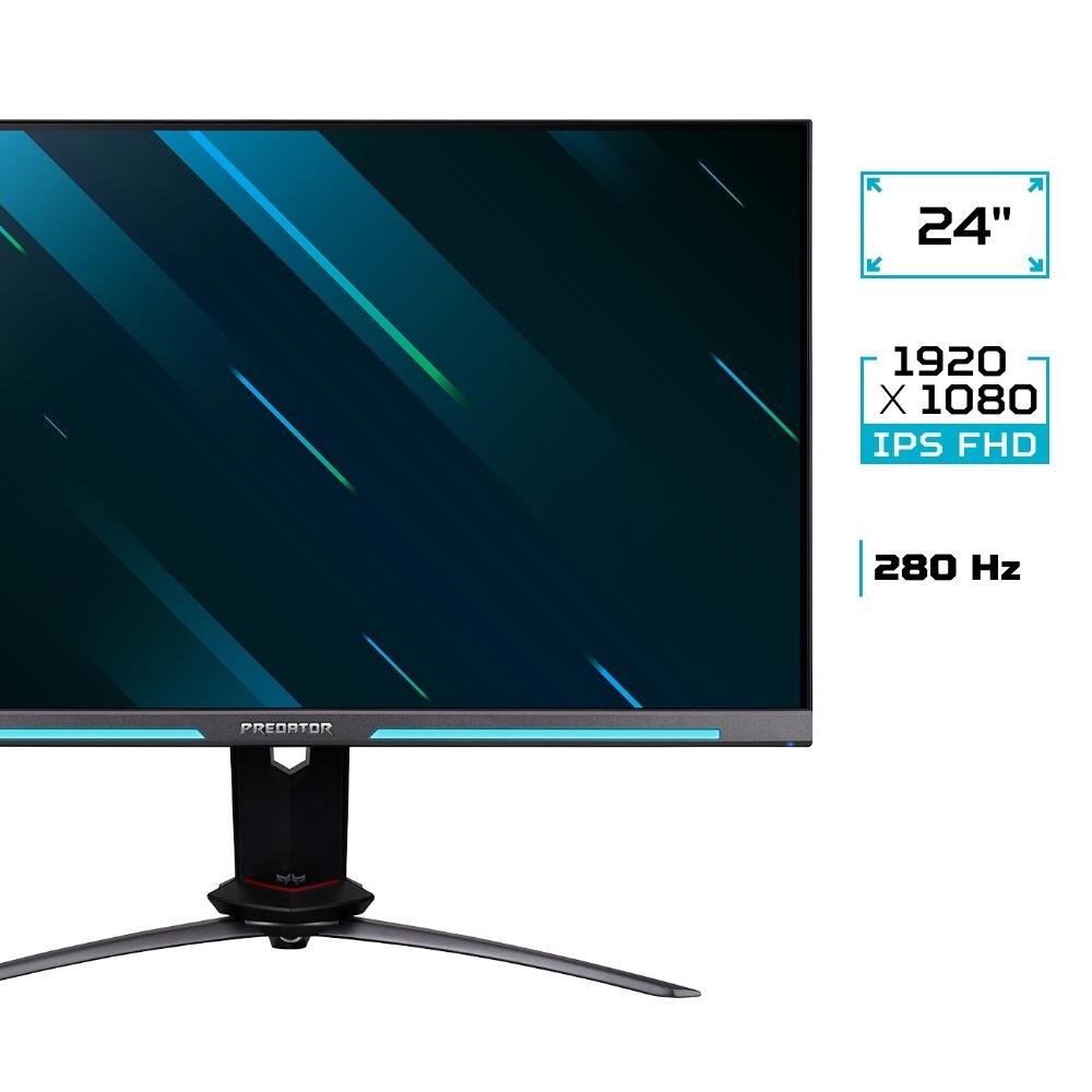 Monitor Gamer Acer Predator 24.5' IPS, 280 Hz, Ful