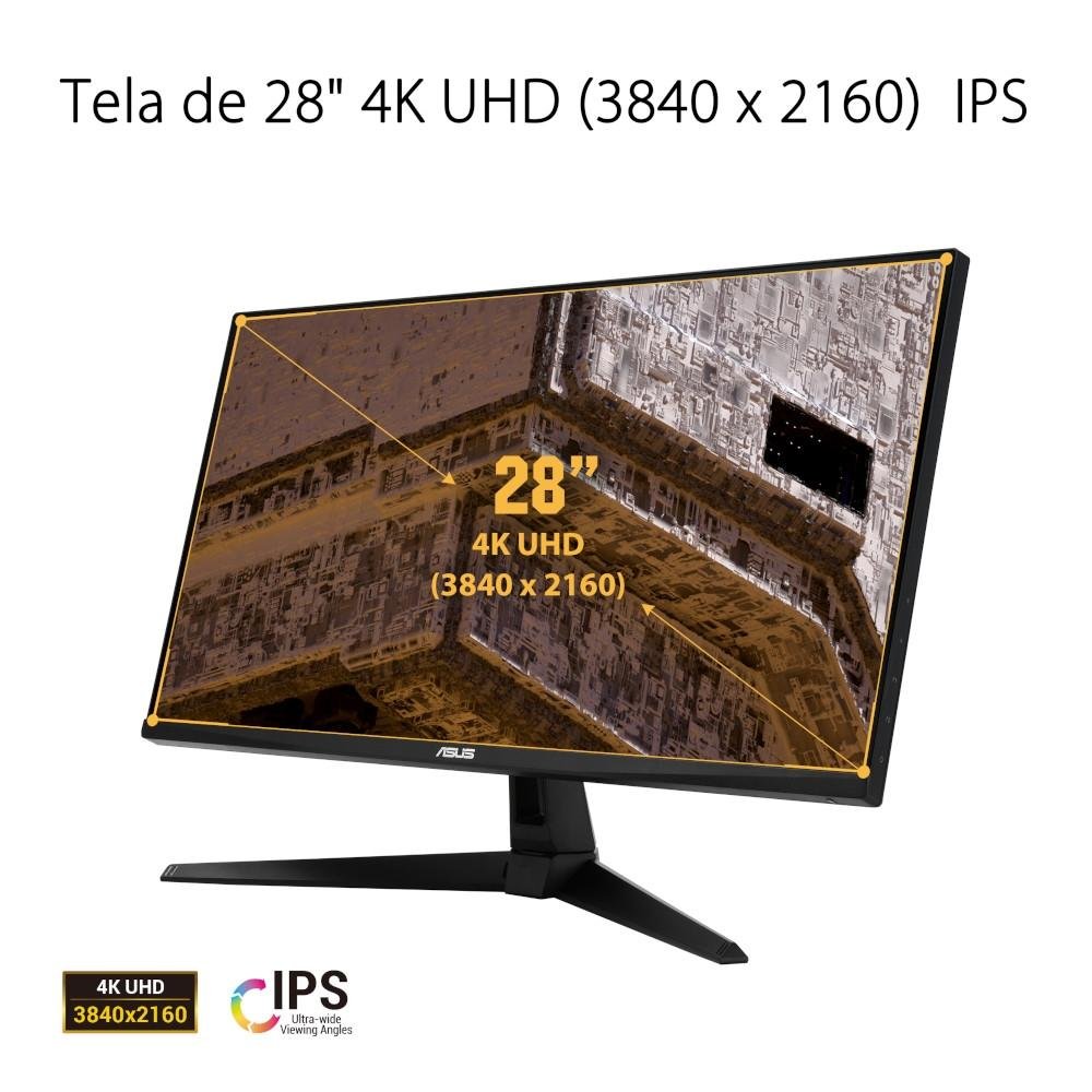 Monitor Gamer Asus TUF 28' IPS 4K UHD | KaBuM!