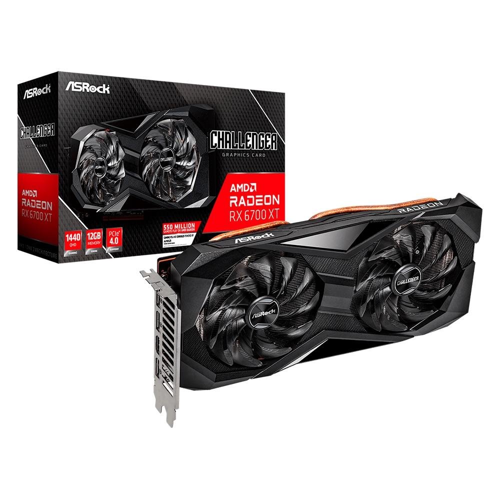 Placa de Vídeo ASRock RX 6700 XT Challenger D 12G