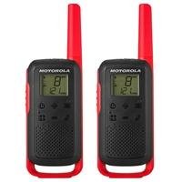 Rádio Comunicador Motorola Talkabout T210BR,  32KM 26 Canais, com Conector para Fone de Ouvido, Supressor de Ruído, Vermelho e Preto