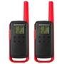 Rádio Comunicador Motorola Talkabout T210BR, 32KM 26 Canais, com Conector para Fone de Ouvido, Supressor de Ruído, Vermelho e Preto