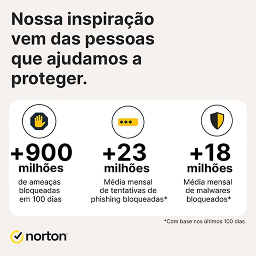 Norton 360 Premium 10 Dispositivos, 12 meses, Digital para Download - 21414573
