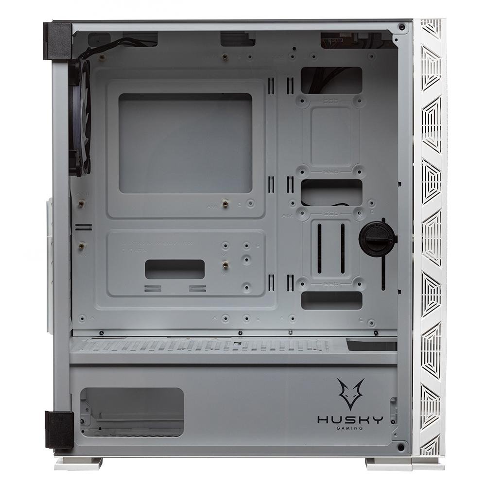 Gabinete Gamer Husky Gaming Polar, Branco - Mid Tower, ARGB com Fan, Porta lateral em Vidro Temperado - HGMC011 Gabinete Gamer Husky Gaming Polar, Branco - Mid Tower, ARGB com Fan, Porta lateral em Vidro Temperado - HGMC011