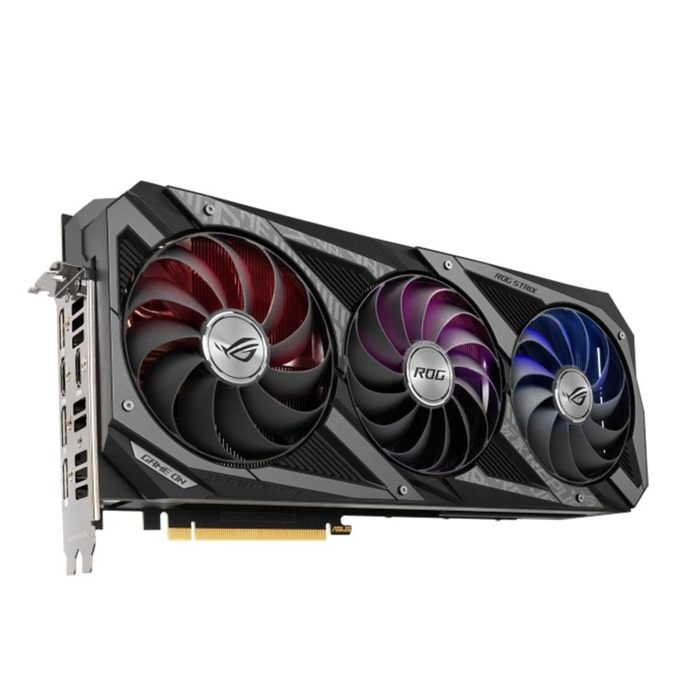 ROG-STRIX-RTX3070-O8G-GAMING ジャンク Placa de Vídeo Asus, ROG Strix, Geforce RTX 3070 OC, White Edition