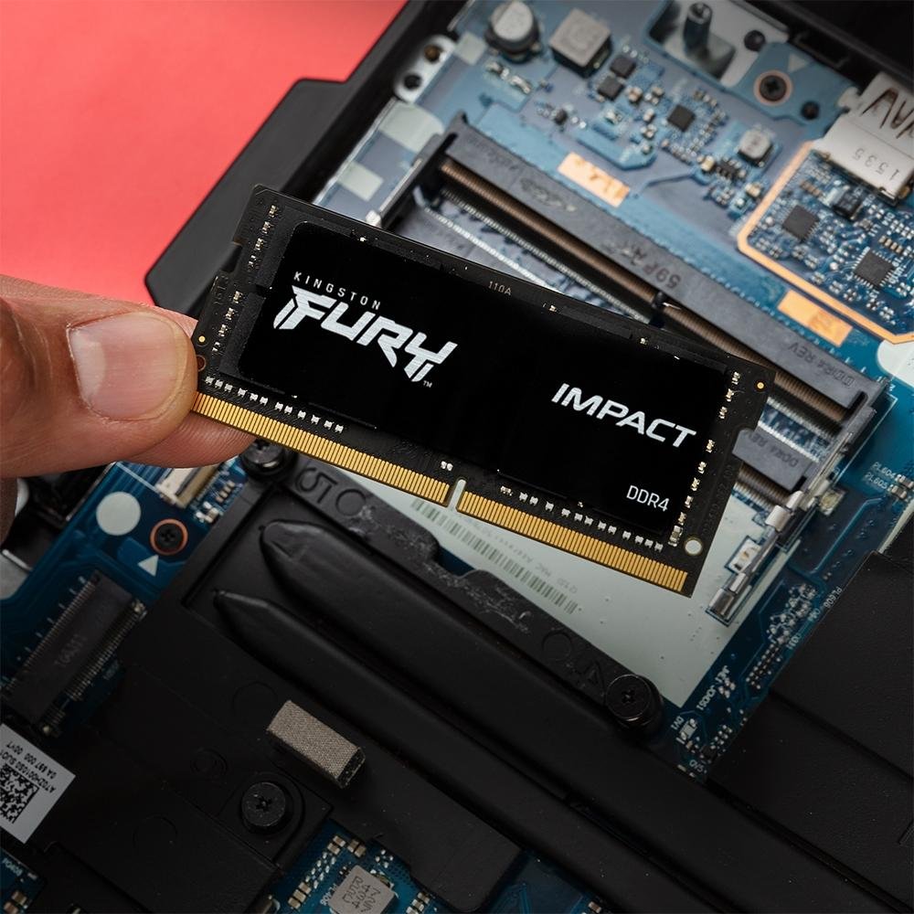 Memória Kingston Fury Impact, 32GB, 3200MHz, DDR4, CL20, Para