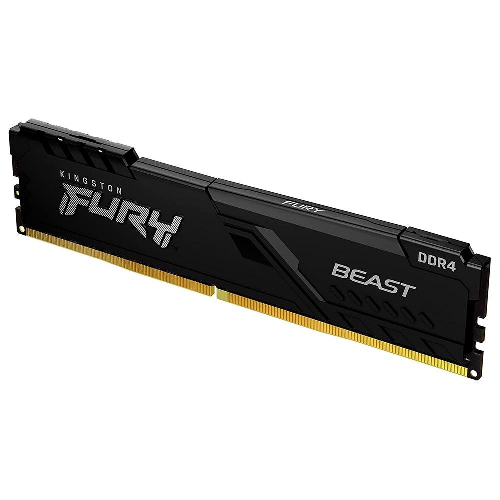 Memória RAM Kingston Fury Beast, 64GB (2x32GB), 3600MHz, DDR4, CL18, Preto - KF436C18BBK2/64