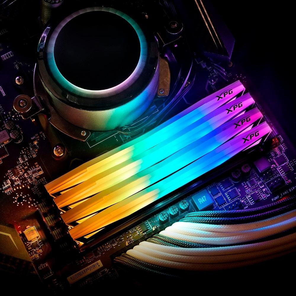Memória XPG Spectrix D60G, RGB, 32GB (2x16GB), 3200MHz, DDR4, CL16