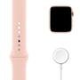 Apple Watch S6 44MM GPS com Case de Alumínio Gold e Sport Band Pink - M00E3LL/A