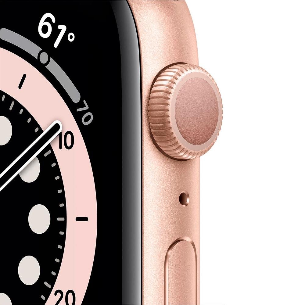 Apple Watch S6 44MM GPS com Case de Alumínio Gold e Sport Band Pink - M00E3LL/A Apple Watch S6 44MM GPS com Case de Alumínio Gold e Sport Band Pink - M00E3LL/A