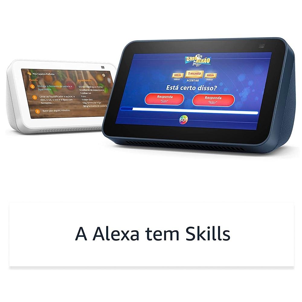 Echo Show 5, 2ª Geração da Amazon no Azul | KaBuM!