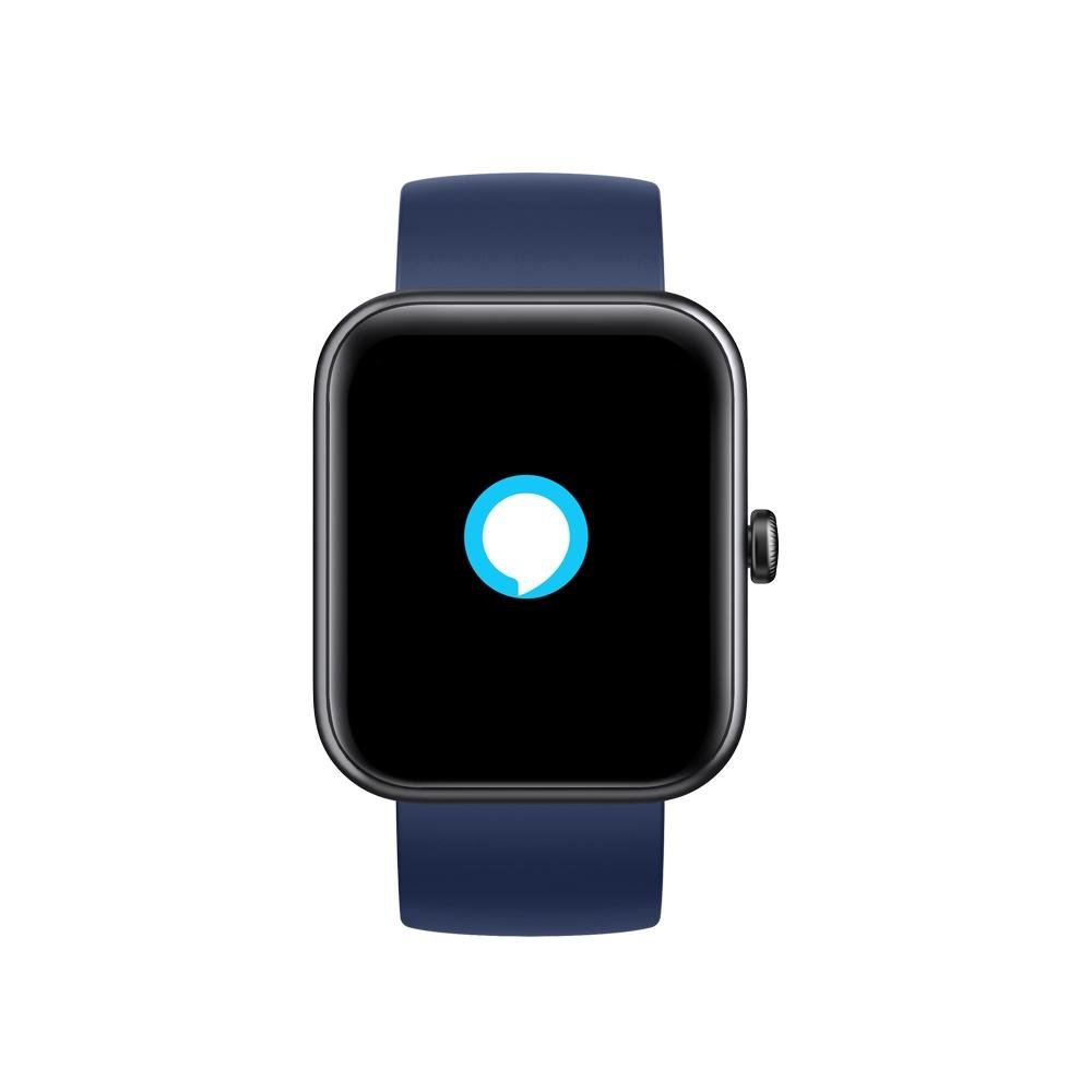 SmartWatch KaBuM! smart 700, Preto, Pulseira Extra Azul Escuro, Compatível IoT Alexa - KBSAC003