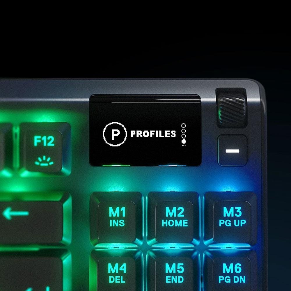 Teclado Mecânico Gamer Apex 7 TKL Steelseries, RGB, Switch Blue, Anti-Ghosting, US - 64758
