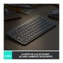 Teclado Sem Fio Logitech MX Keys Mini, Iluminação Smart, Bluetooth, USB, Easy-Switch, Recarregável, Cinza Claro - 920-010506