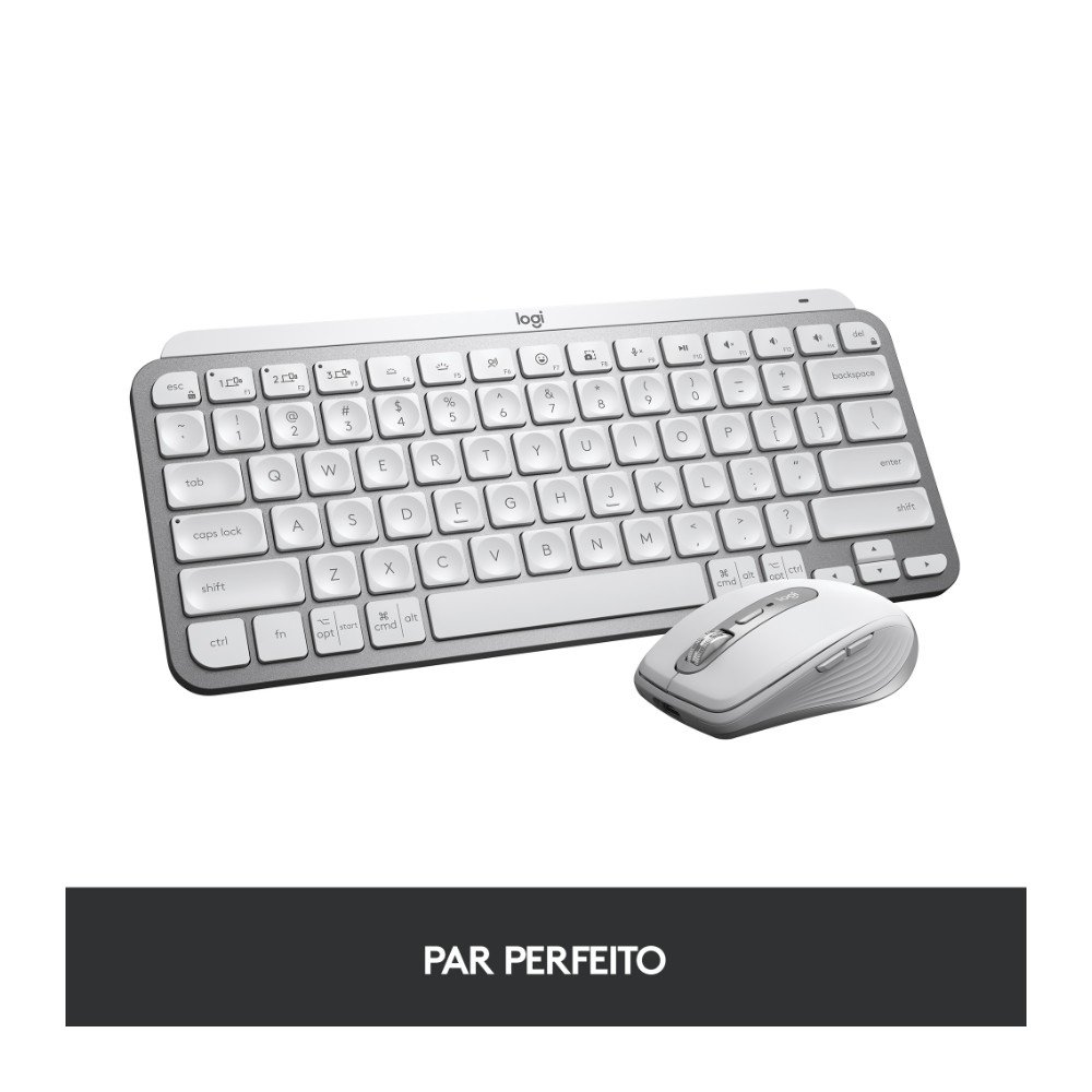 Teclado Logitech MX Keys Mini Cinza | KaBuM!