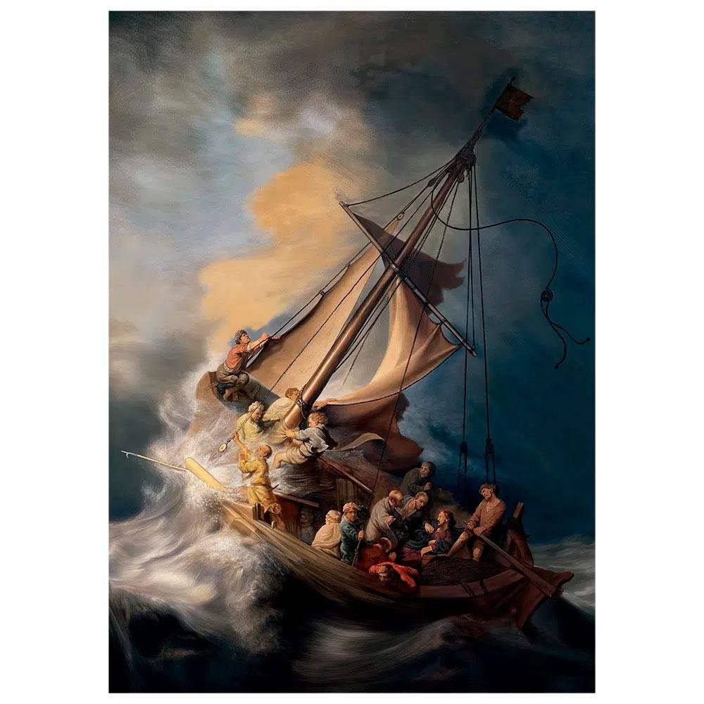 Jogo Quebra-Cabeça Grow Tempestade no Mar da Galiléia, 1000 Peças