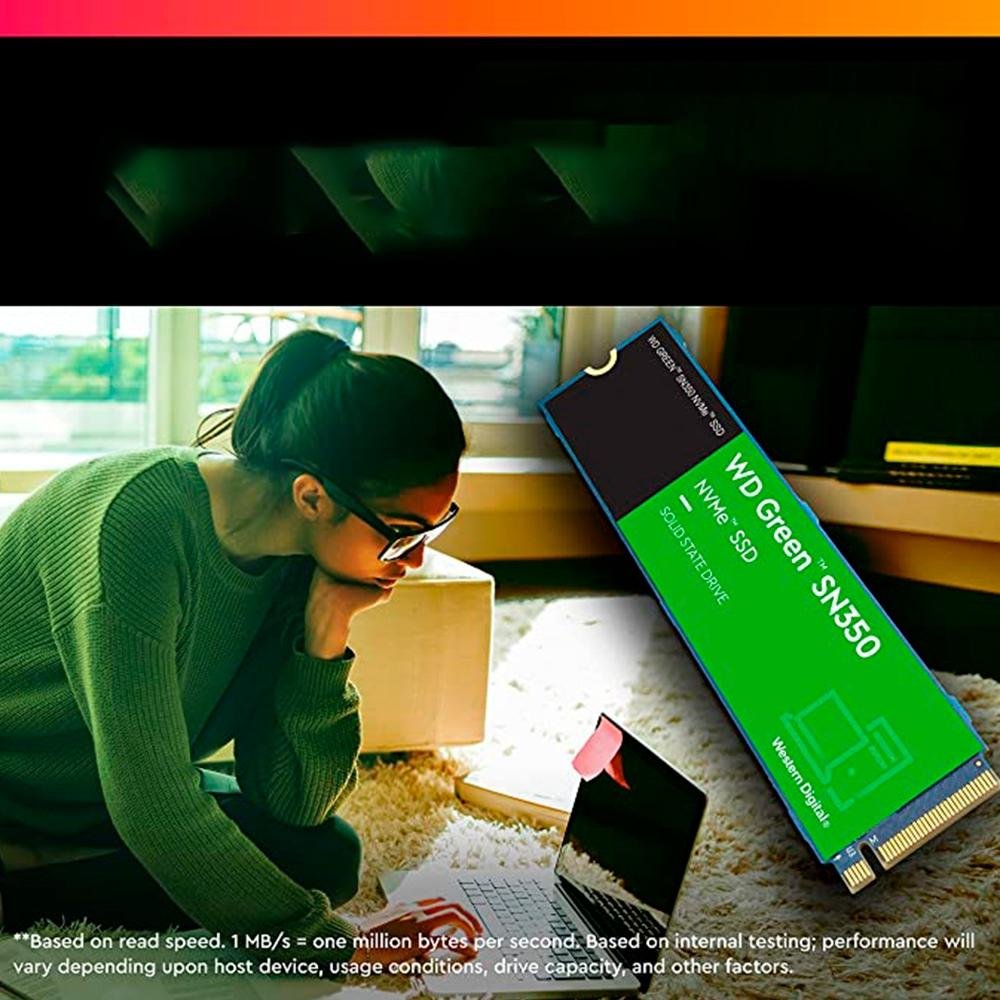 SSD WD Green SN350 1T, M.2 2280, PCIe, NVMe