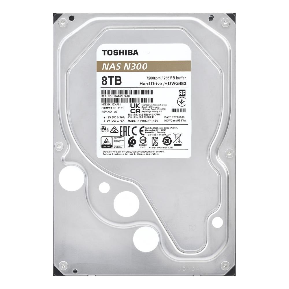 HD Toshiba N300 8TB com 7200RPM | KaBuM!