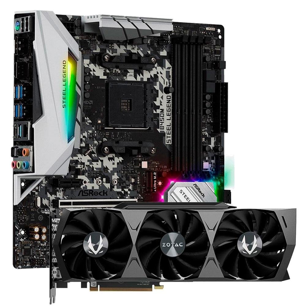 Placa mae amd ryzen 5 3600 r5 3600 cpu asrock b450m | Casas