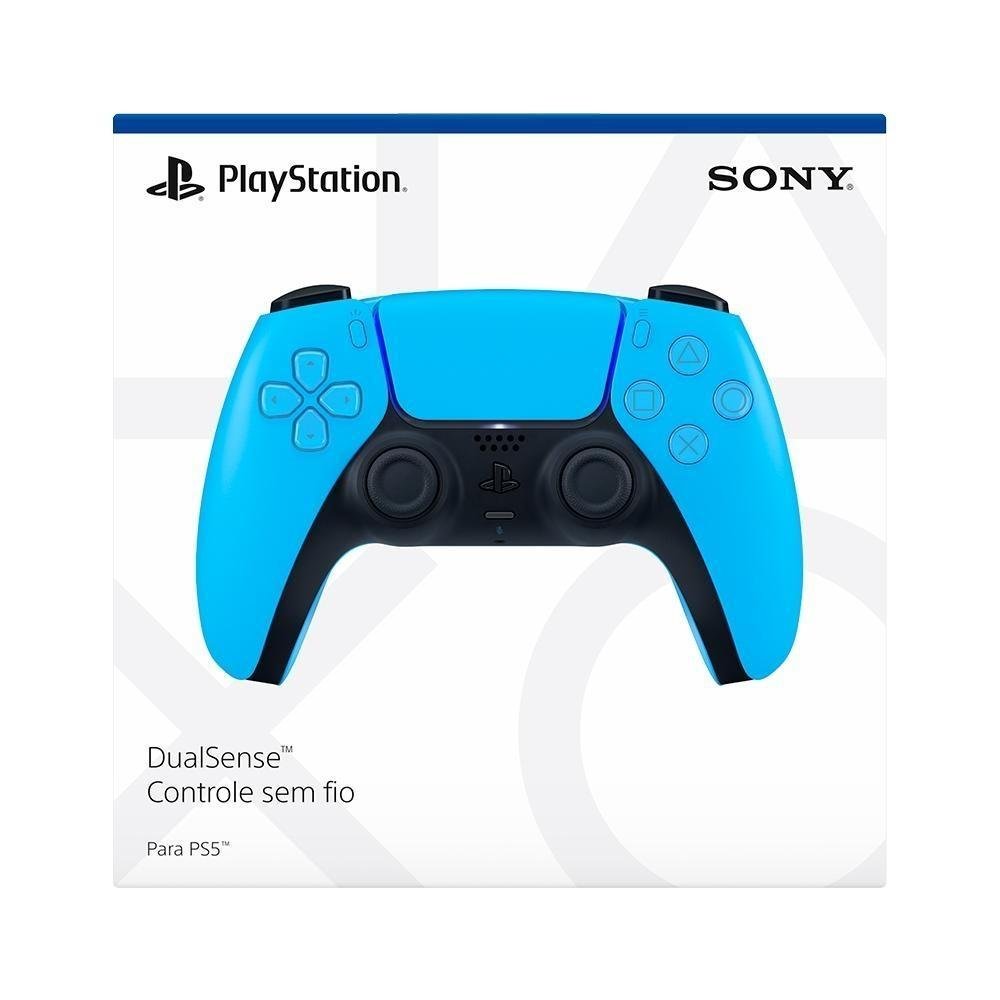 Kit Controle Sem Fio Sony PS5, DualSense, Starlight Blue + Jogo Ghost Of Tsushima Versão do Diretor PS5 Kit Controle Sem Fio Sony PS5, DualSense, Starlight Blue + Jogo Ghost Of Tsushima Versão do Diretor PS5