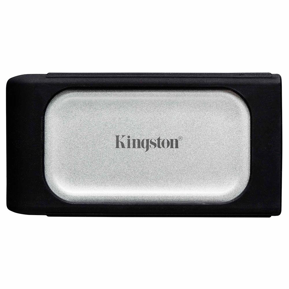 SSD Externo Kingston XS2000, 500GB, USB 3.2 Gen 2x2, Portátil, Leitura: 2000 MB/s, Gravação: 2000 MB/s, Prata - SXS2000/500G