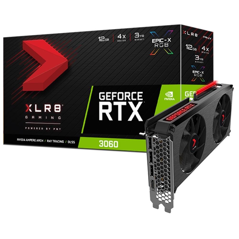グラフィックボード・グラボ・ビデオカード PNY GeForce RTX 3060 12GB Placa de Vídeo PNY Geforce RTX 3060 EPIC | KaBuM!