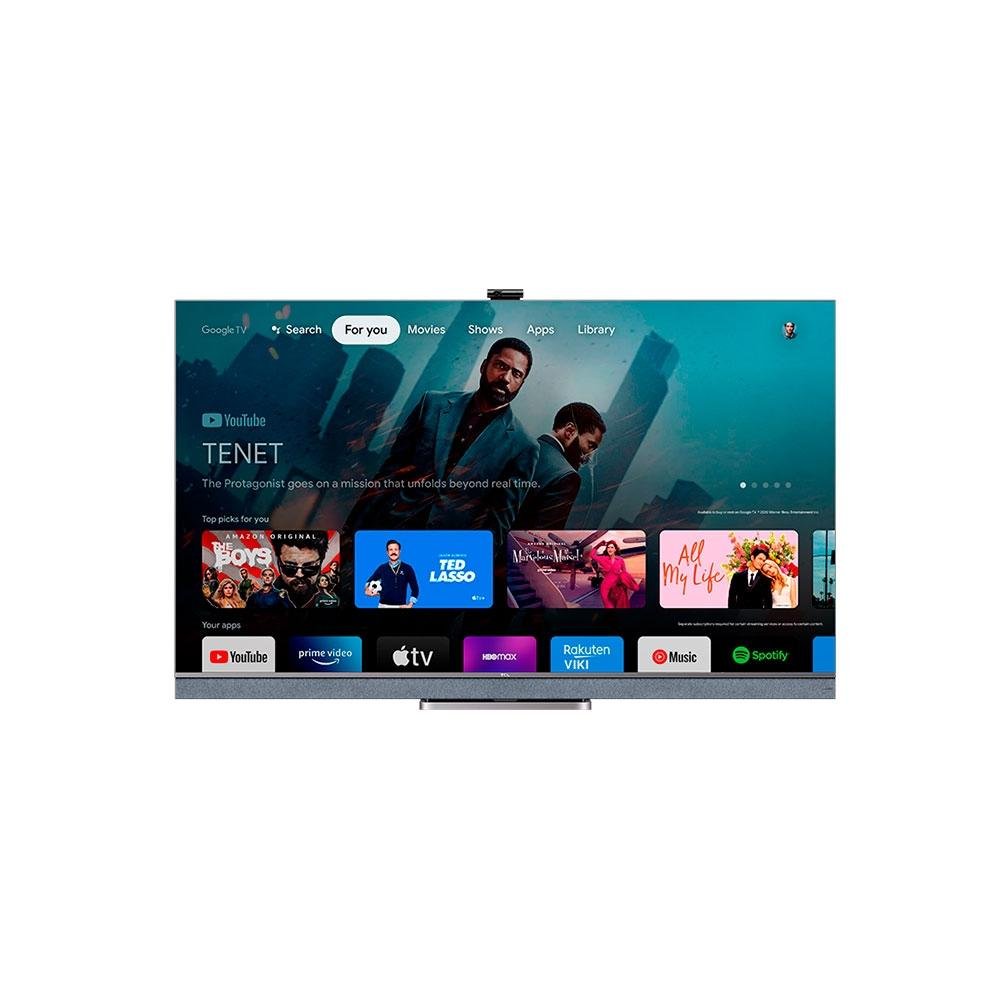 Smart TV TCL 55 Polegadas QLED 4K UHD, Android TV, 4 HDMI, 2 USB, Bluetooth, Wi-Fi, Alexa e Google Assistente, IA  - 55C825