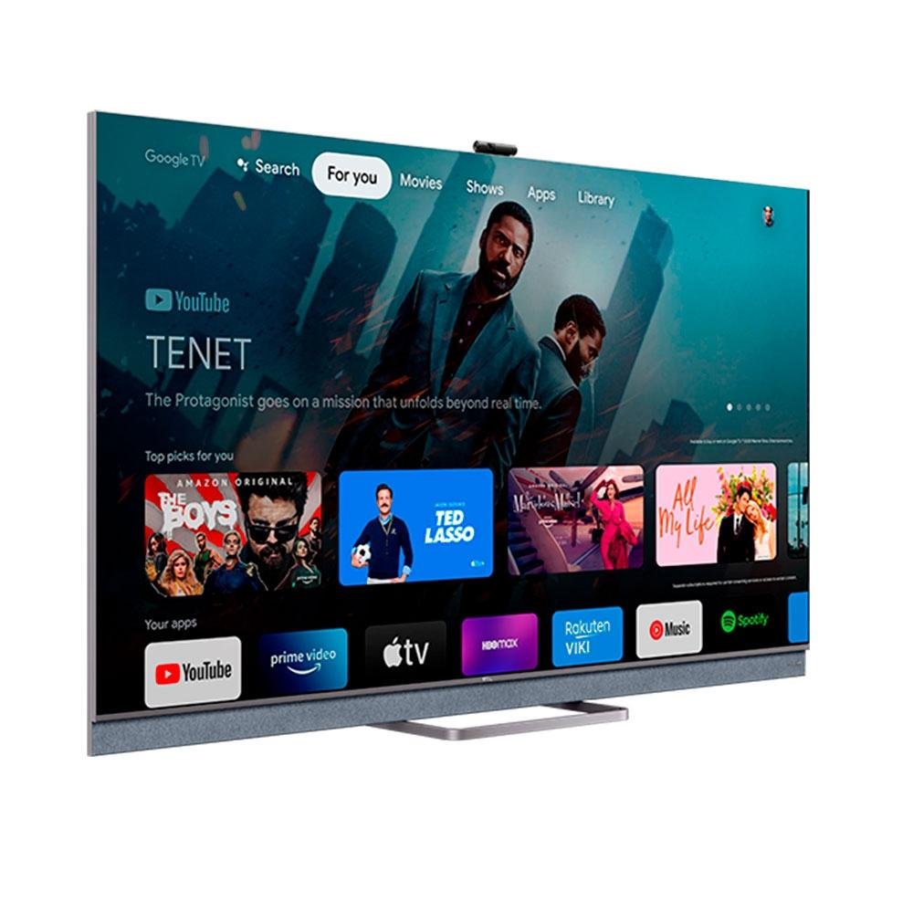 Smart TV TCL 55 Polegadas QLED 4K UHD, Android TV, 4 HDMI, 2 USB, Bluetooth, Wi-Fi, Alexa e Google Assistente, IA  - 55C825