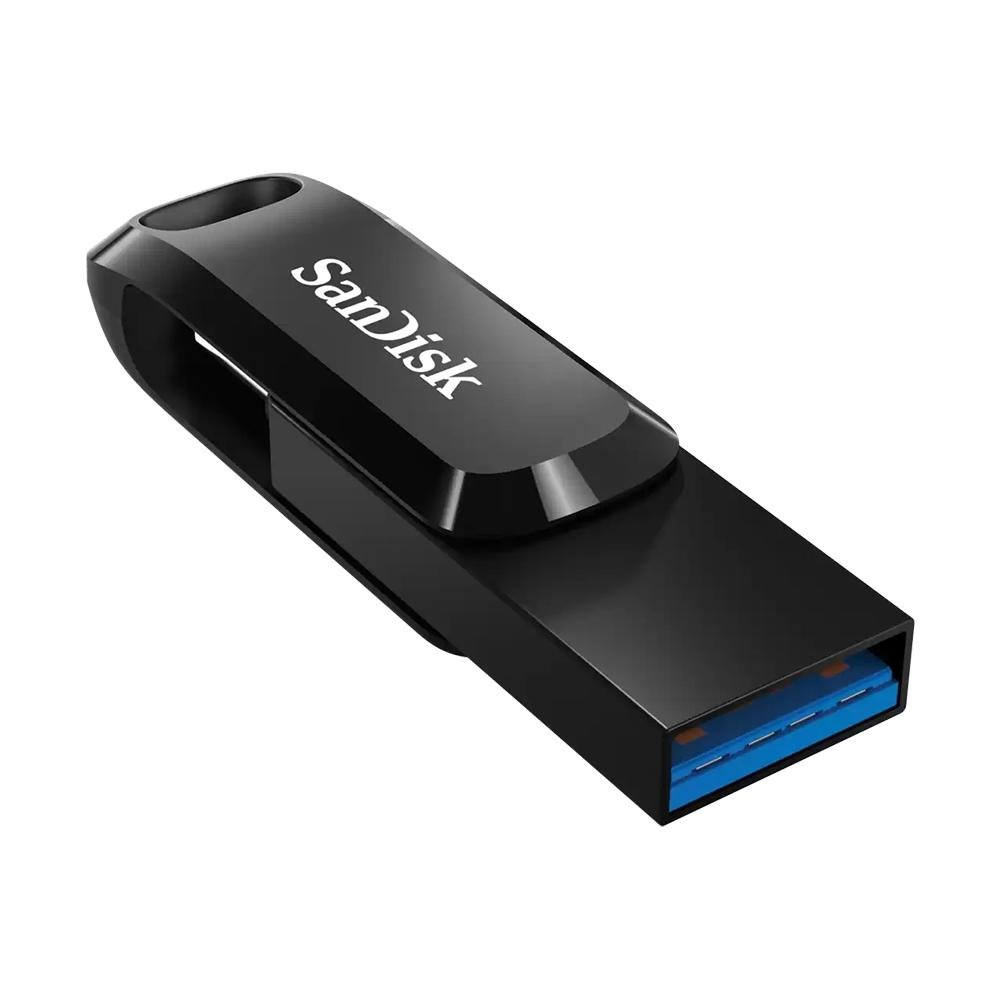 Pen Drive 32GB SanDisk Ultra Dual Drive Go, USB-A/C 3.2, Preto - SDDDC3-032G-G46