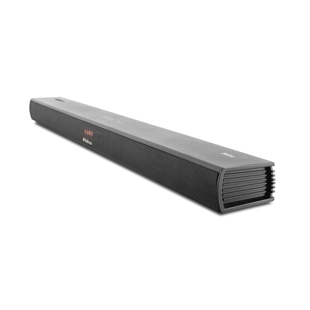 Soundbar Philco PSB05, 2.1 Canais, 320W RMS, Bluetooth, Subwoofer Wireless, Preto - 56603778 Soundbar Philco PSB05, 2.1 Canais, 320W RMS, Bluetooth, Subwoofer Wireless, Preto - 56603778
