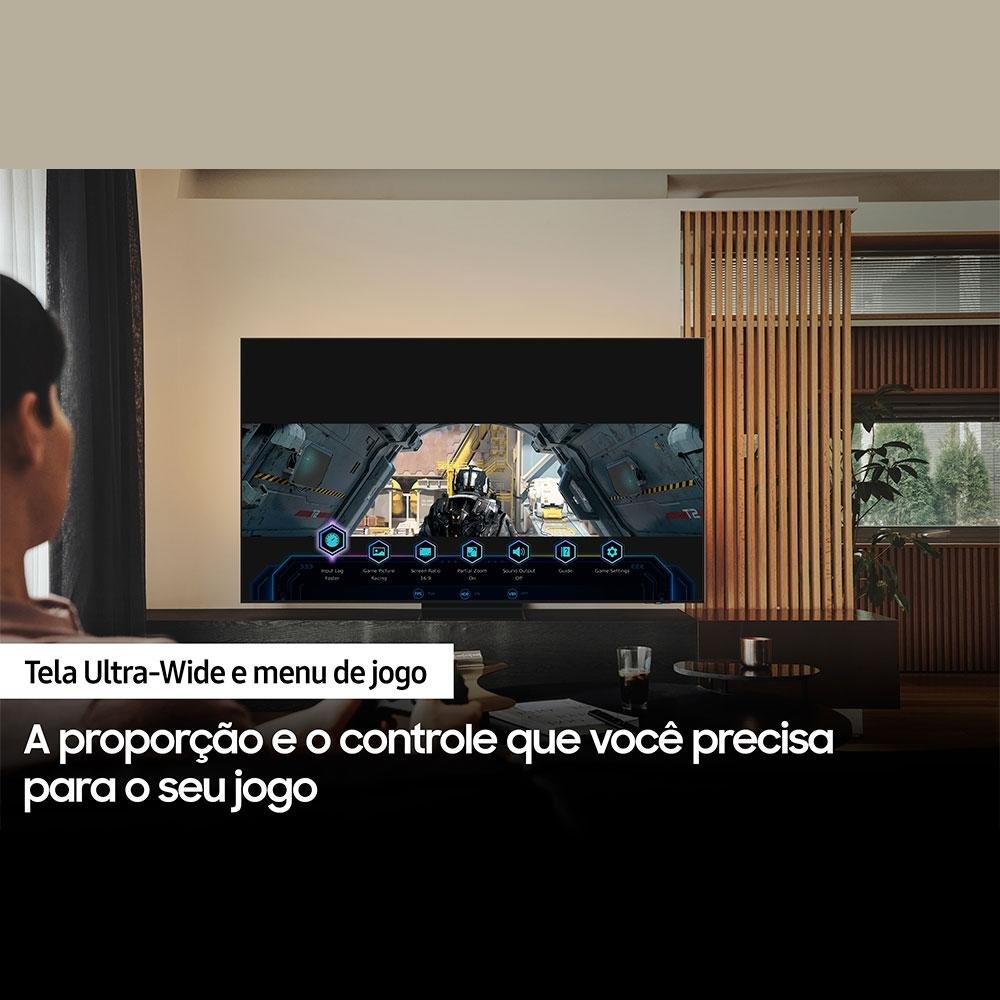 Smart TV Samsung 50 Polegadas Gaming Neo QLED 4K, 4 HDMI, Bluetooth, Wi-Fi, 144Hz, IA, HDR 10+, Alexa, Preto - QN50QN90BAGXZD Smart TV Samsung 50 Polegadas Gaming Neo QLED 4K, 4 HDMI, Bluetooth, Wi-Fi, 144Hz, IA, HDR 10+, Alexa, Preto - QN50QN90BAGXZD